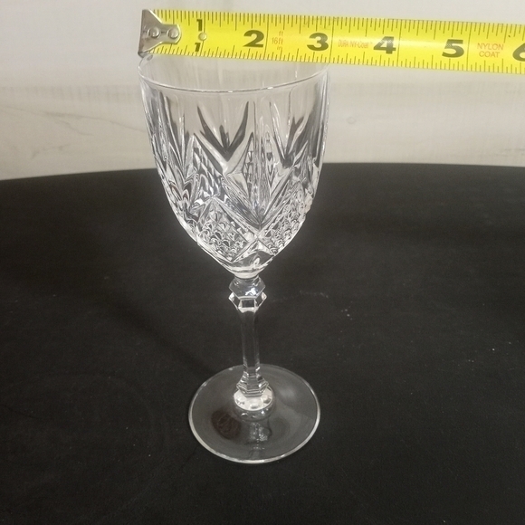 CRISTAL D'Arques Durand Fontenay Crystal Wine Glasses Set of Four Vintage - Picture 11 of 11